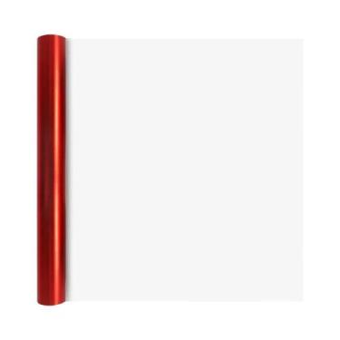 Imagem de Papel De Embrulho Vermelho Fosco 3m X 43cm Para Árvore De Natal, Prese