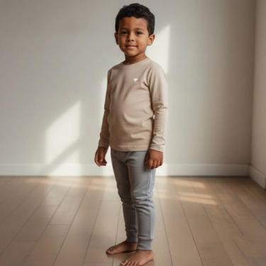 Imagem de Camisa Térmica Infantil Proteção Solar UV 50 Segunda Pele Praia Piscin