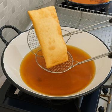 Imagem de Tacho Esmaltado Nº 22 Para Fritura Pastel Salgados 19 Litros - Lares