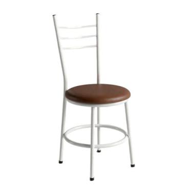 Imagem de Cadeiras de Jantar Para Cozinha Tubolar Cozinha Mesa Resistente em Aço