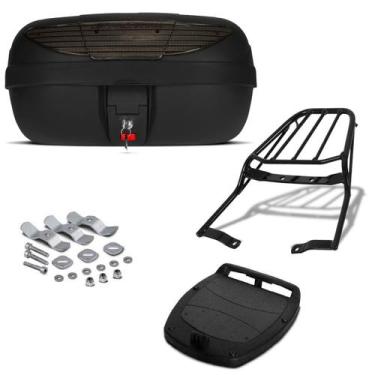 Imagem de Bau 45 Litros Pro Tork + Bagageiro Dafra Speed 150, FUME, DAFRA SPEED 
