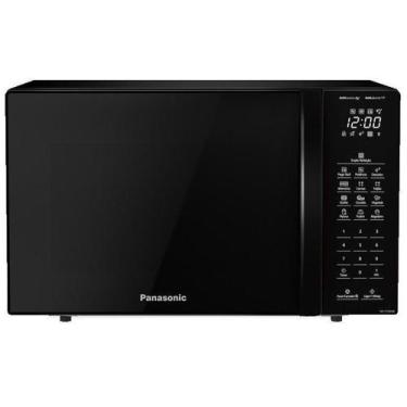 Imagem de Microondas Panasonic Dupla Refeição ST66NBRU 34L, Preto e Cinza, 110V