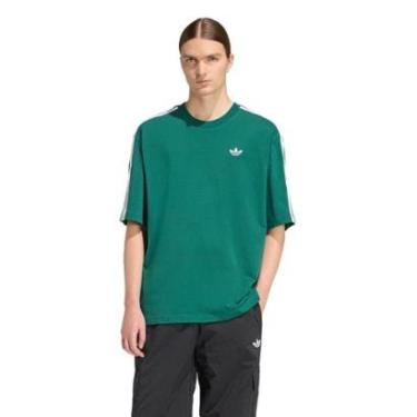 Imagem de Camiseta Tamanho Oversized Adicolor Três Listras Adidas Masculina-Masculino