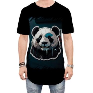 Imagem de Camiseta Longline Panda Com Roupa Estilosa 5 - Kasubeck Store®, G