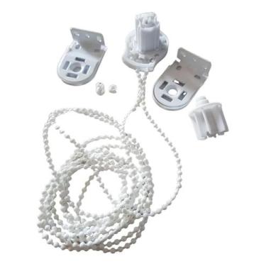Imagem de Peças Kit Para Cortina Persiana Rolo Tubo 32mm, com Corrente Cor Branc
