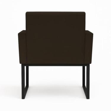 Imagem de Kit 2 Poltronas Decorativas Reforçada Para Salão E Barbearia - Móveis 