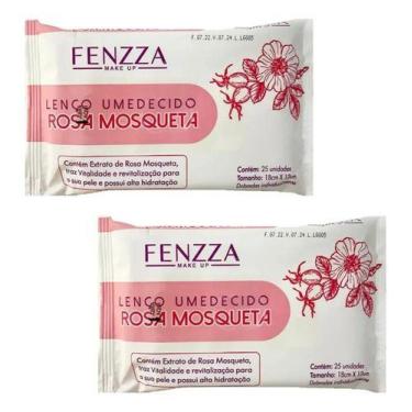 Imagem de Kit 2 Lenço Demaquilante Rosa Mosqueta Fenzza