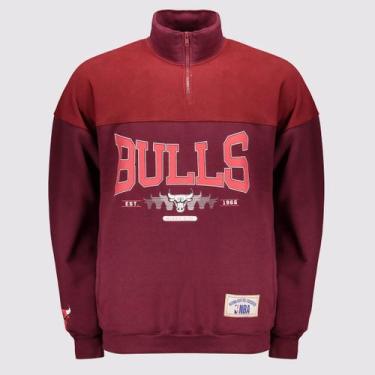 Imagem de Moletom NBA Chicago Bulls Logo Vinho, M