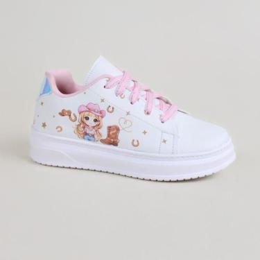 Imagem de Tênis Infantil Casual Boiadeira Wb42boi Branco - Will Board, Branco, R