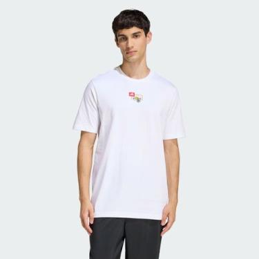 Imagem de Camiseta Adidas Bordada Futebol Branca, M