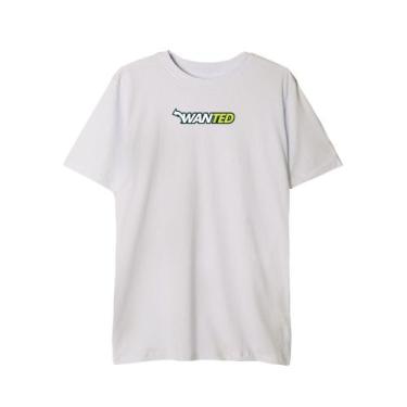 Imagem de Camiseta Streetwear Algodão Moda Urbana Casual Hip Hop - Wanted, Off W