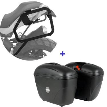 Imagem de Par Baú E21 Givi + Suporte Baú Lateral Bmw G310gs 2018+ Spto344 Scam -