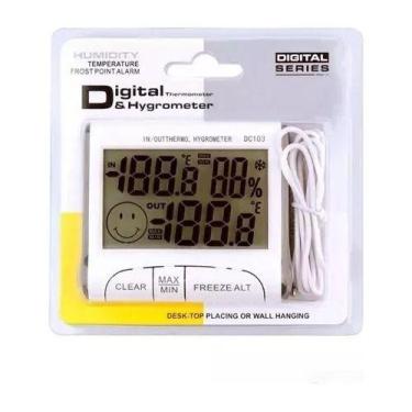 Imagem de Termômetro Com Higrômetro Lcd - Dc103 - HUMIDITY