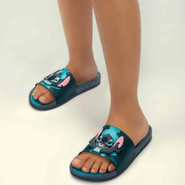 Imagem de Chinelo Stitch Slide Infantil Meninas Ipanema Mania Gapea 22994, Azul,