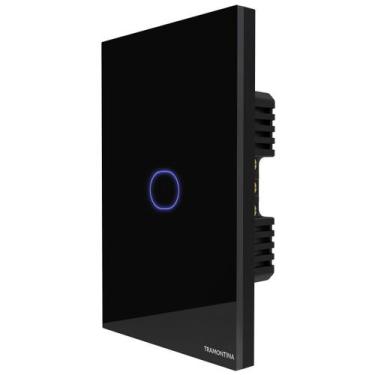 Imagem de Interruptor Touch Smart Wifi Tramontina Preto Com 1 Canal - Tramontina