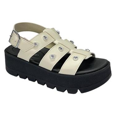 Imagem de Sandália Piccadilly Cati Plataforma 586004 Off White, Off white, 38