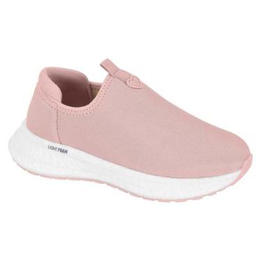 Imagem de Tênis Infantil Menina Molekinha Casual Slip On Conforto, Rosa, 31