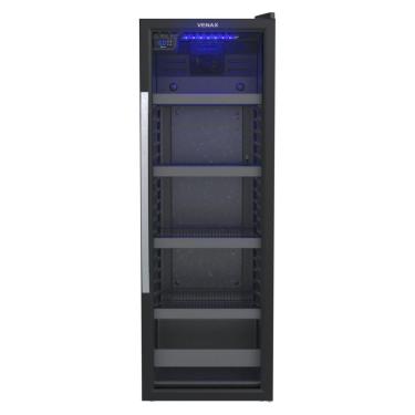 Imagem de Cervejeira Venax Blue Light 200 209L Porta de Vidro Duplo Preto Fosco 110V