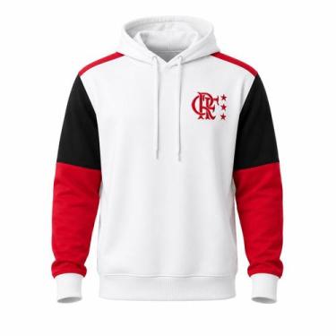 Imagem de Blusa Flamengo Moletom Retrô 1981 Away - Masculino Tamanho:GGCor:Branc