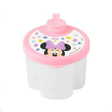 Imagem de Pote dosador leite em po para armazenar 3 divisoria 100ml cd giratoria