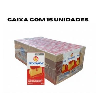 Imagem de Leite Condensado Semidesnatado Piracanjuba CX com 15 UN