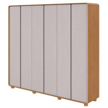 Imagem de Guarda-Roupas Casal Loop 6 Portas com Pés - Lp - Rei de Casa - Móveis 