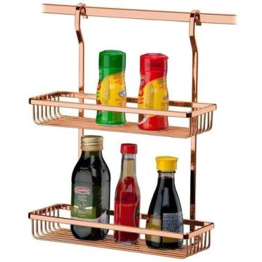 Imagem de Suporte Duplo Porta Condimentos Suspenso Rosé Gold - Future