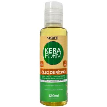 Imagem de Óleo Capilar de Rícino Vegano Keraform Skafe 120ml para Umectação e Fo