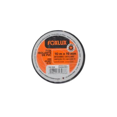 Imagem de Fita Isolante 19mm x 10m Preta - 10 Peças Foxlux