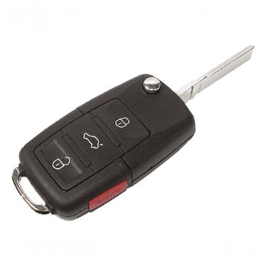 Imagem de Chave Canivete Automotiva para Ignição Modelo Oca 4B com Botão Pânico VW Polo 2002 a 2014 Padrão Original