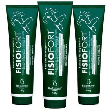 Imagem de Kit com 3 Pomada Massageadora Fisiofort Bio Instinto150g