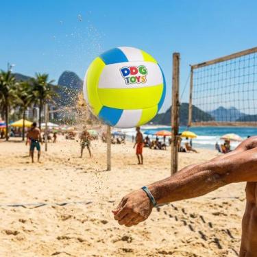 Imagem de Bola de Vôlei Semi Profissional Infantil Colorida e Texturizada Compos