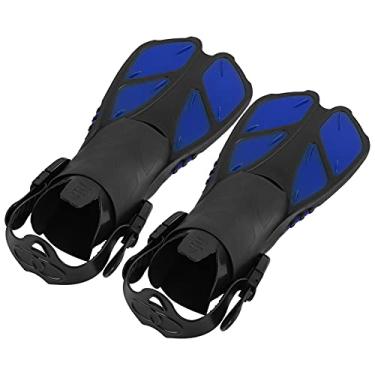 Imagem de Barbatanas de natação, distribuição simplificada, nadadeiras de mergulho com snorkel altamente flexíveis, salto aberto, 1 par para mergulho com snorkel para mergulho de verão (MD)