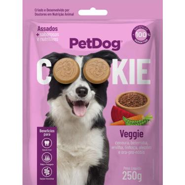 Imagem de Biscoito PetDog Cookie para Cães Adultos Sabor Vegetais - 250g