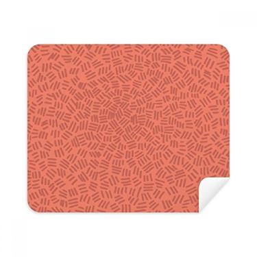 Imagem de Pano de limpeza listrado curto com estampa de fundo vermelho, 2 peças, tecido de camurça