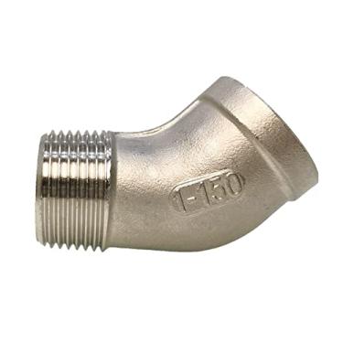 Imagem de 1/4 '' - 2 '' BSP Macho F¨ºmea Rosca 304 A?o Inoxid¨¢vel Igual 45 Graus Cotovelo DN8 - DN50 Conector de Junta de Encaixe de Tubula??o, 3/8 "