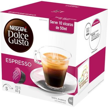 Imagem de Cápsula Dolce Gusto Nescafé com 10 Unidades de 6g Espresso