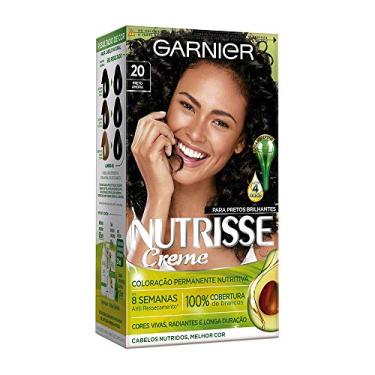 Imagem de Coloração Nutrisse Creme Coloração 20 Preto Amora, Garnier, Cor 20/Preto