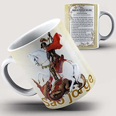 Imagem de Caneca presente São Jorge com Oração 1