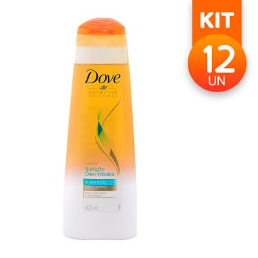 Imagem de Shampoo Dove Nutritive Solutions Nutrição Óleo-Micelar 400ml (Kit com 12)