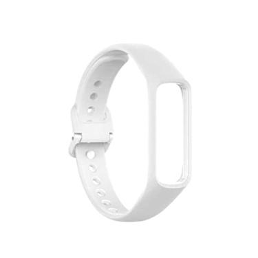 Imagem de Pulseira Extra Compatível com Galaxy Fit2 Sport Silicone Cores Vivas (Branco)