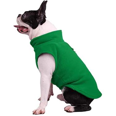 Imagem de Hunkie Suéter de lã elástico pulôver jaqueta para cachorro, roupa quente de inverno para cães com colete de clima frio listrado refletivo para cães pequenos, médios grandes, D, P