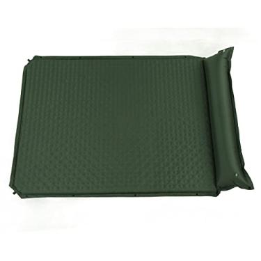 Imagem de Colchão de ar inflável, fivela de extensão de colchão de acampamento 1,2 pol. de espessura verde insuflação automática para exterior