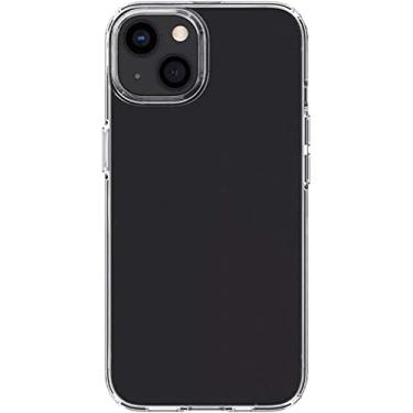 Imagem de HAODEE Capa de telefone traseira de gel de sílica macio, para Apple iPhone 13 Mini (2021) Capa à prova de choque transparente fina de 5,4 polegadas [Proteção de tela e câmera] (Cor: Preto)