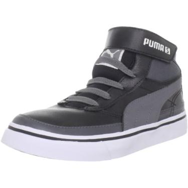 Imagem de Puma Maeko S Mid V Tênis (bebê/criança pequena/criança grande), Preto/cinza e escuro, 6 Toddler