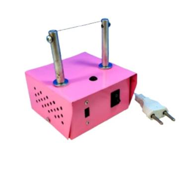 Imagem de Maquina de Cortar Fita e Fuxico Haste Alta Cor Rosa Bivolt Refis De