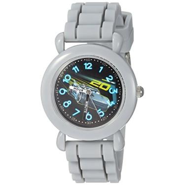 Imagem de Disney Relógio infantil de plástico Time Teacher analógico quartzo com pulseira de silicone, Carros, Plástico infantil
