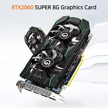 Imagem de Placa de vídeo,Placa gráfica para jogos RTX2060 SUPER 8G Memória 8G/256bit/GDDR6 Suporte máximo Resolução 8K com interfaces de saída 3*DP+HD