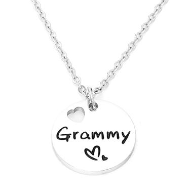 Imagem de Kivosliviz Colar de presente Grammy para mulheres, as melhores ideias de joias Grammy para Grammy Charm Colares Grammy Colar Grammy, Aço inoxidável, Aço inoxidável
