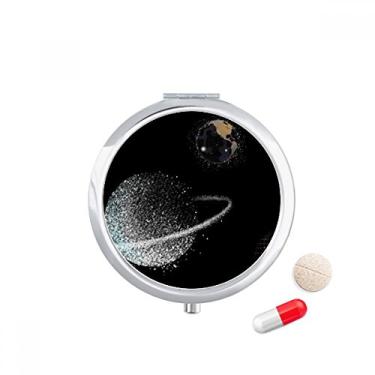 Imagem de Porta comprimidos brancos Universe Earth Nebulae Caixa de armazenamento de remédios